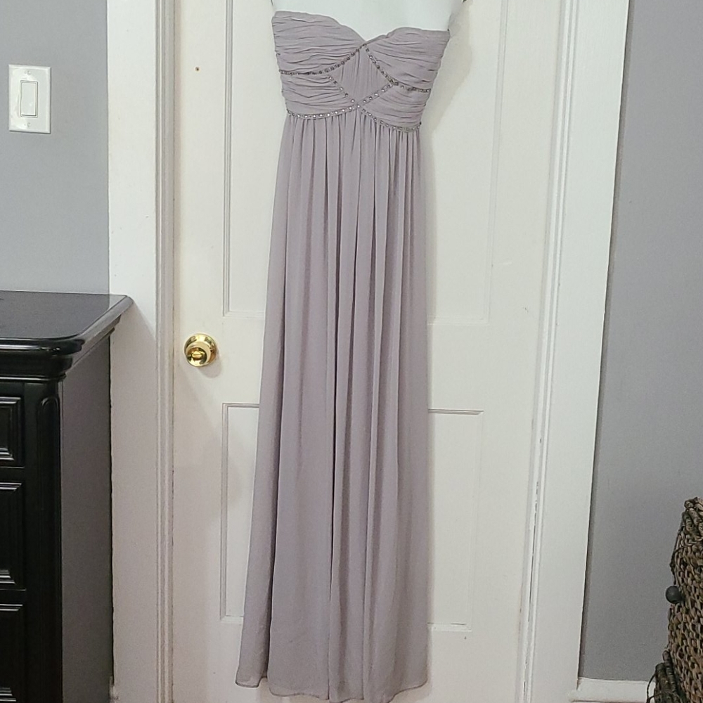 Strapless Rhinestone Gown - Picture 2 of 6